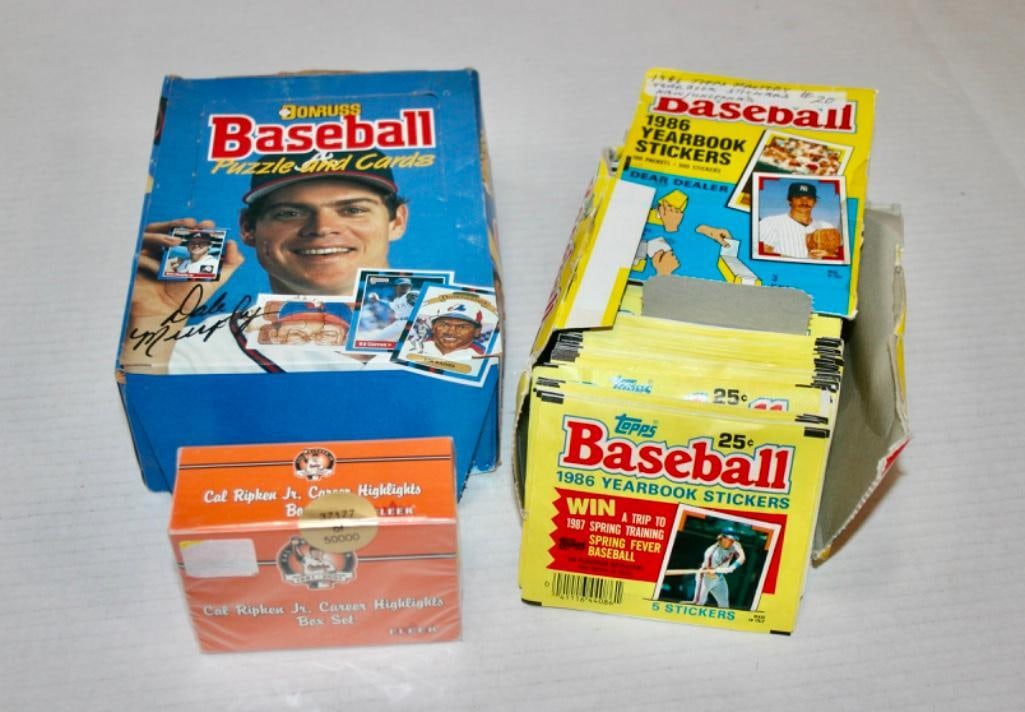 3 Wax Boxes Of Baseball Cards (1 of 5)
