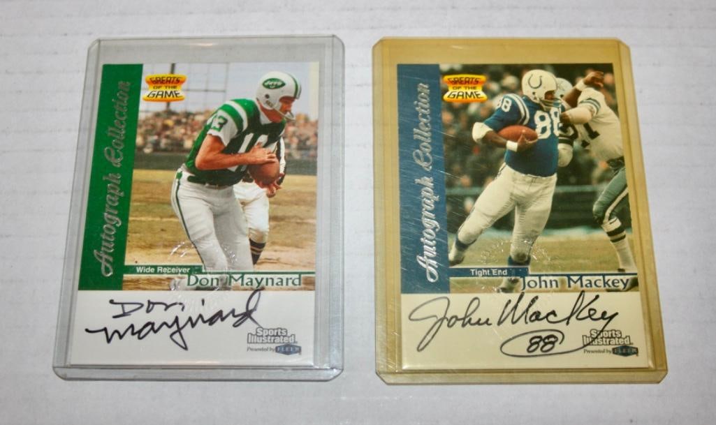 1999 Fleer Sports Illustrated Cards Signed By John Mackey And Don Maynard (1 of 1)