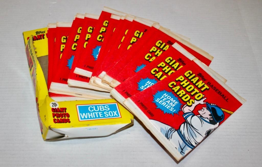 27 Unopened Packages Of 1981 Topps Giant Baseball Photo Cards (1 of 1)