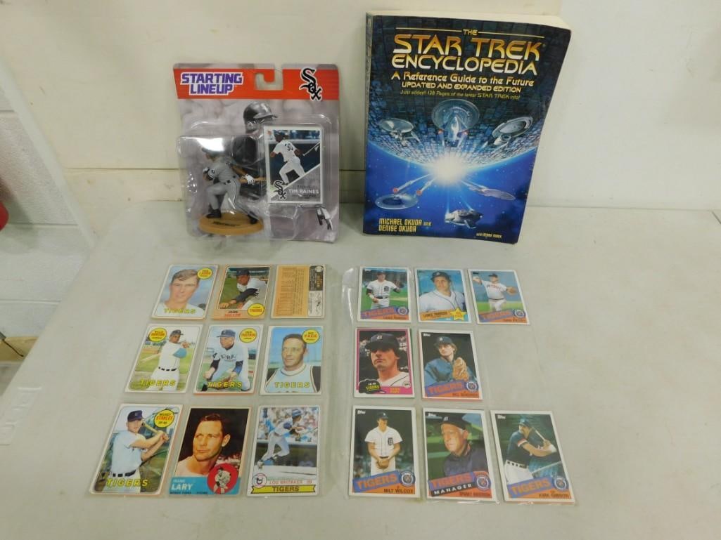Baseball Cards, Star Trek Encyclopedia, Starting Lineup Tim Raines Figure New in Package (1 of 6)