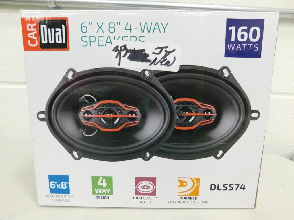Car Dual 6" x 8" 4-Way 160 Watt Speakers New in Box: Car Dual 6" x 8" 4-Way 160 Watt Speakers New in Box