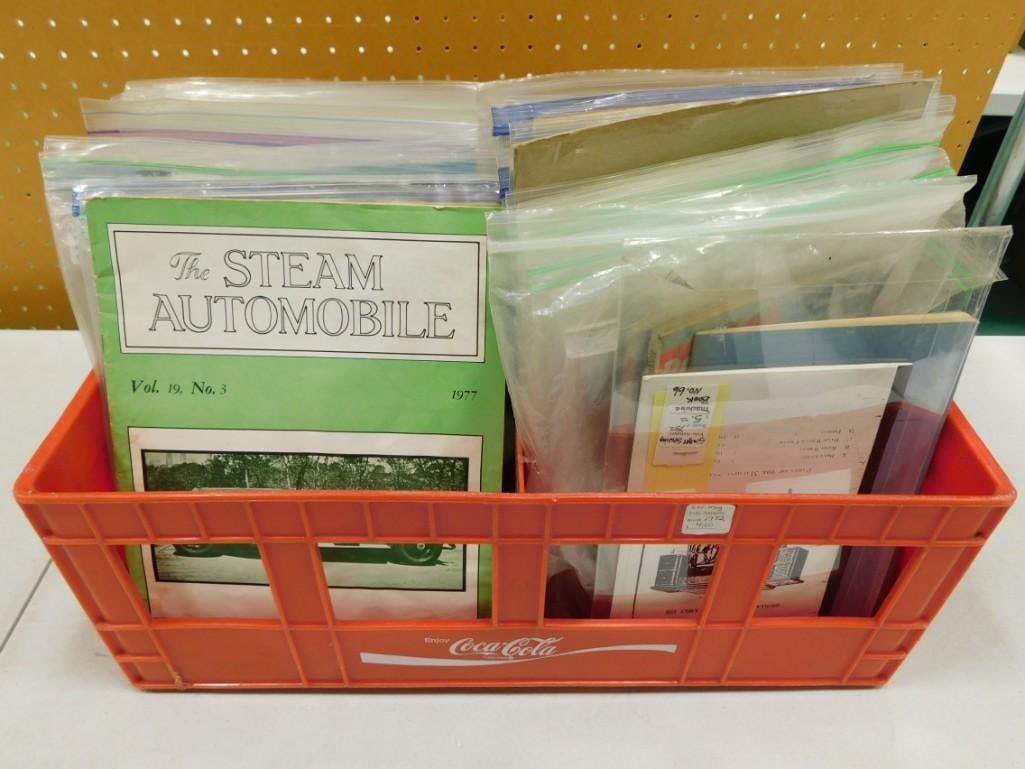 Lot of Ephemera incl Booklets, Magazines, etc incl Street Rodder, the Steam Automobile, (1 of 7)