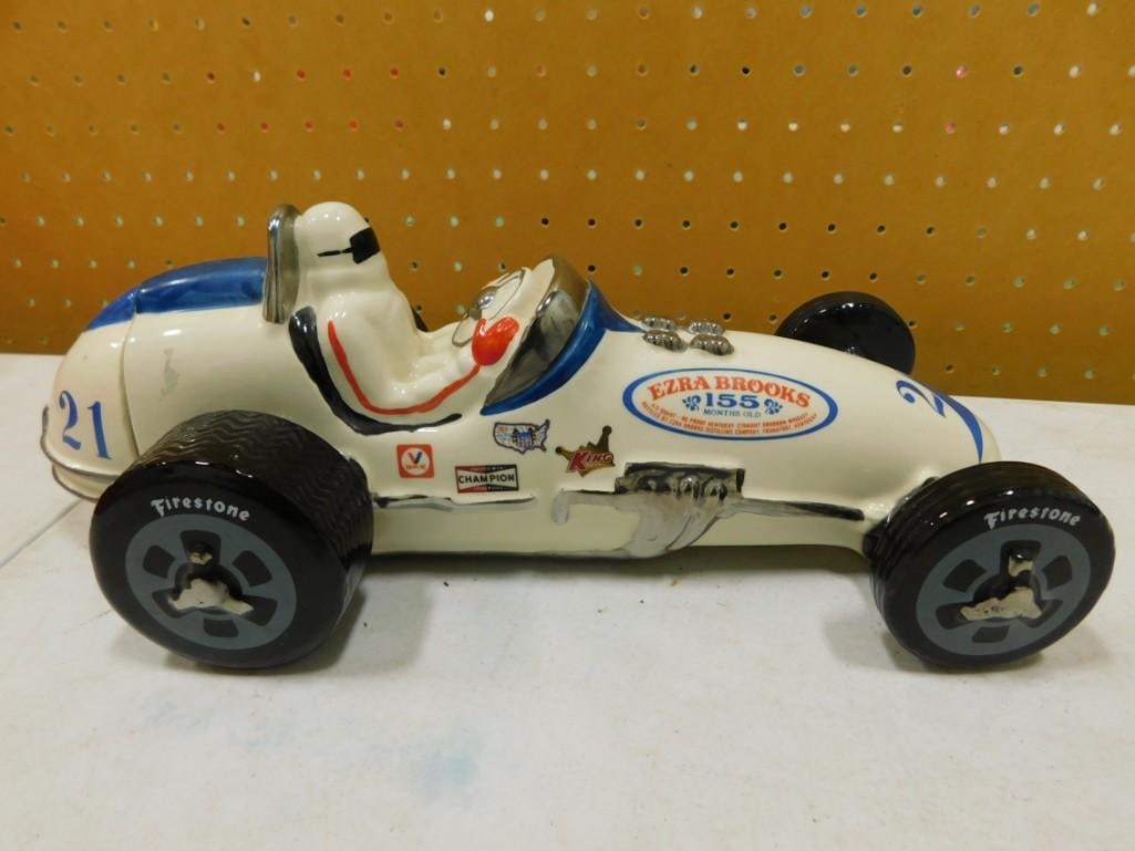 Vintage Race Car Decanter Sprint Car 21 Ezra Brooks EMPTY: Vintage Race Car Decanter Sprint Car 21 Ezra Brooks EMPTY