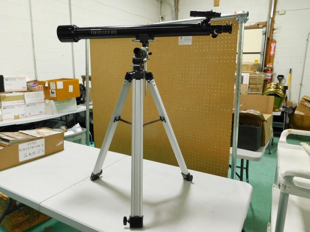 Celestron Powerseeker  60EQ telescope with tripod (1 of 3)