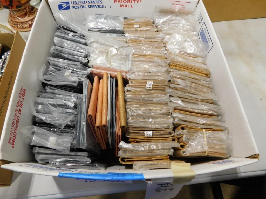 Large box full of eel skin wallets (1 of 4)