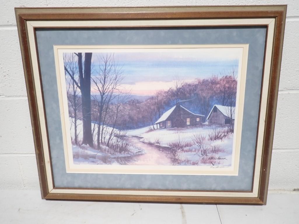 W Harold Hancock Pencil Signed Numbered Print 49/900 Framed 30"x24.5" (1 of 6)