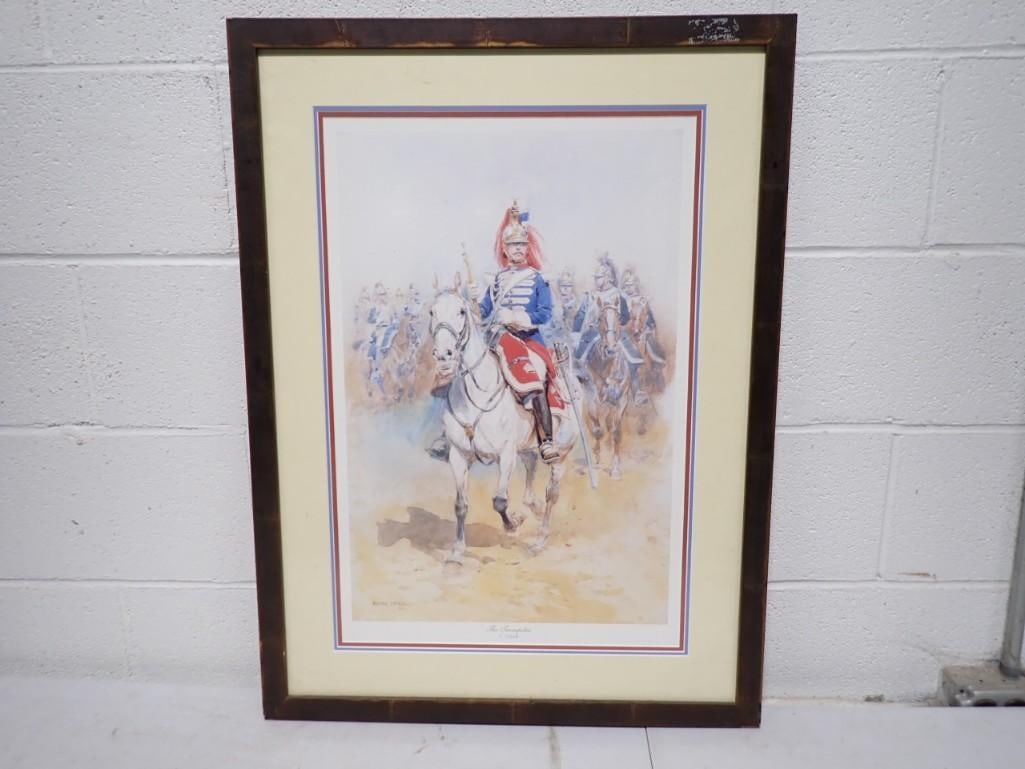 Edward Detaille Framed Print "The Trumpeter" 24" x 32.5" (1 of 7)