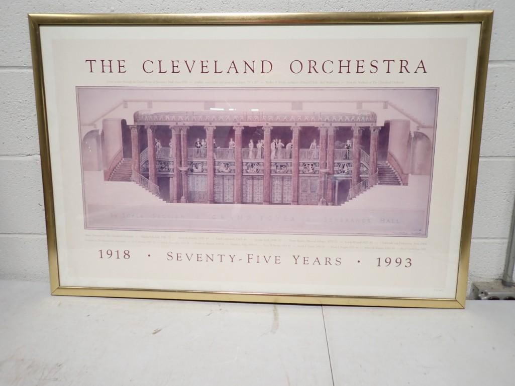 The Cleveland Orchestra Seventy Five Years Framed Poster 40.5" x 27" (1 of 5)