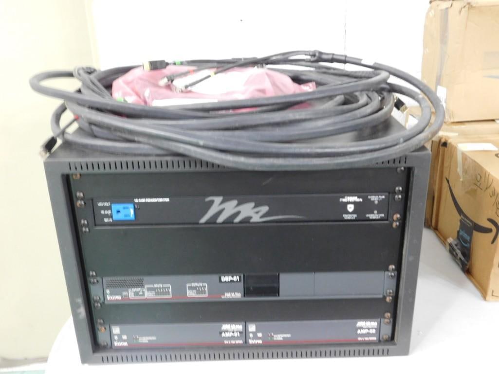 Band Equipment - Stationary Rack with Power Strip, DSP-01 Extron Digital Matrix Processor, Extron (1 of 11)