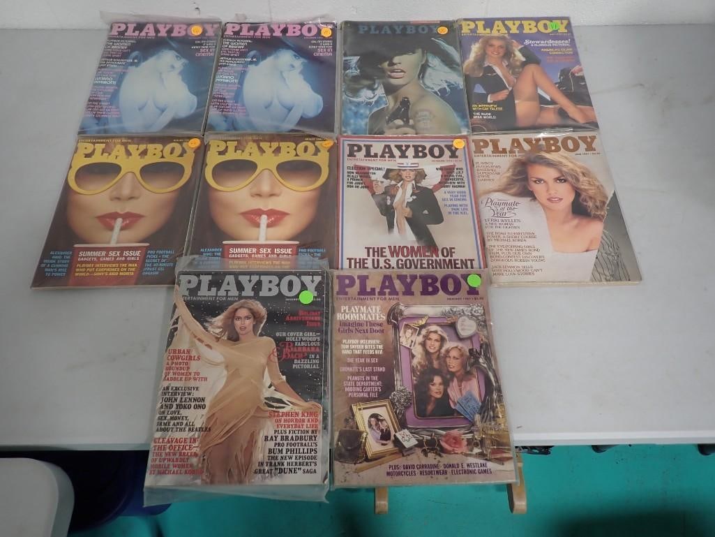 Lot of 10 assorted Playboy Magazines (1 of 7)