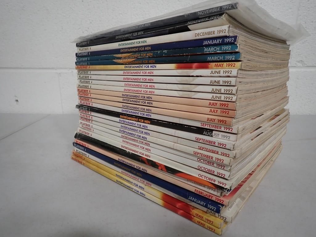 Lot of Playboy magazines from 1992 (1 of 9)