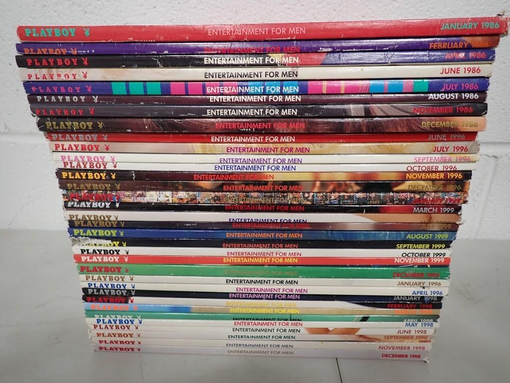 Lot of 1990's Playboy Magazines (1 of 16)