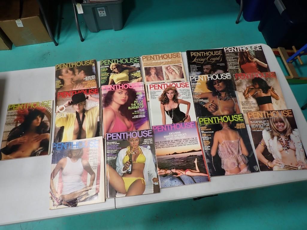 Lot of Penthouse Magazines - mostly 1970's (1 of 8)