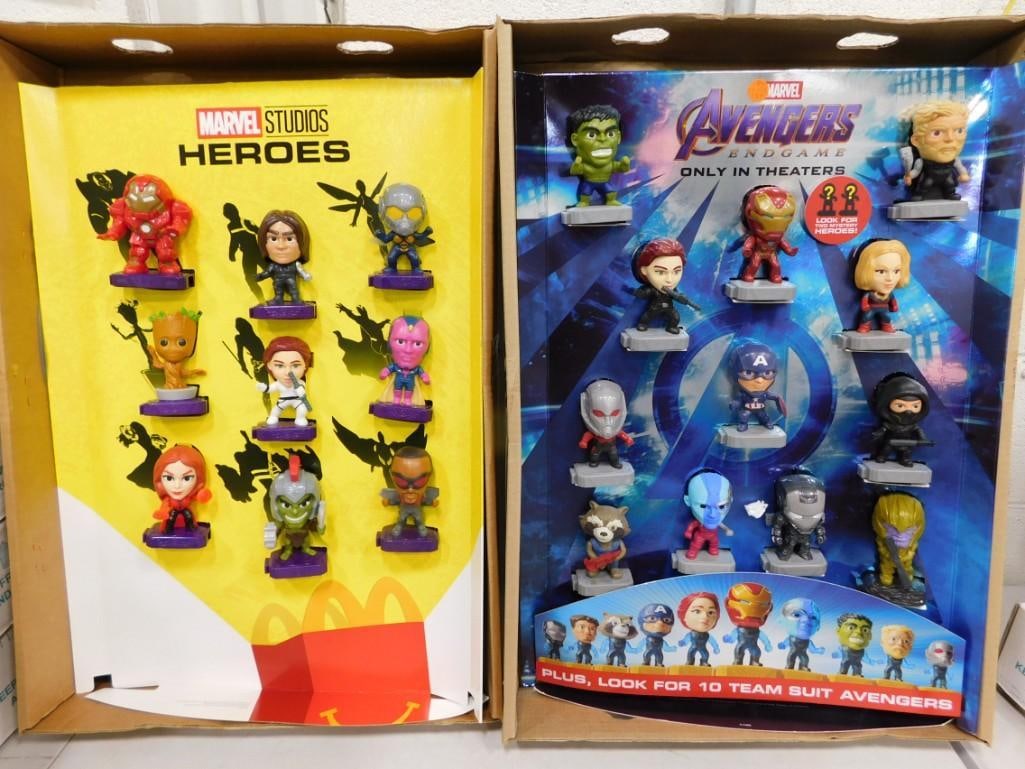Marvel Avengers and Marvel Studios Heroes Store Displays with Happy Meal Toys Full Sets (1 of 5)