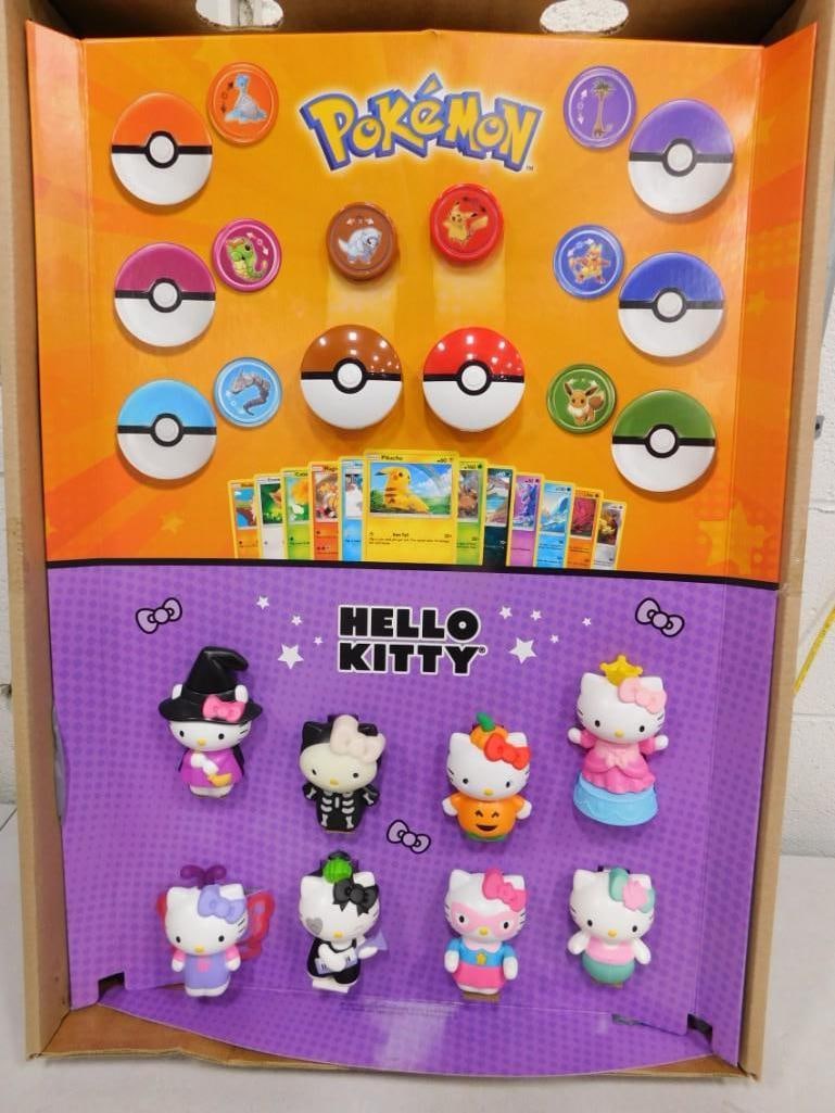 Pokemon and Hello Kitty Store Displays with Happy Meal Toys Full Sets: Pokemon and Hello Kitty Store Displays with Happy Meal Toys Full Sets