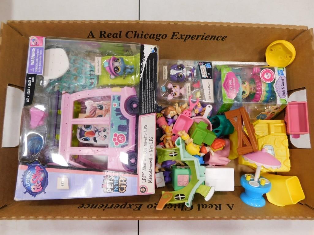 Littlest Pet Shop Lot incl Pets in the City Play Set, Hide & Sweet, Pet Pawsabilities, (1 of 5)