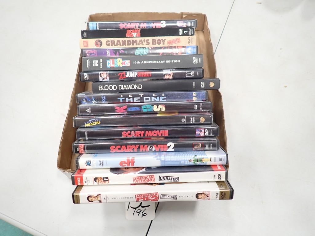 DVD Lot including Scary Movie, 21 Jump Street, Clerks, American Pie, Kids, Pokemon, etc. (1 of 2)