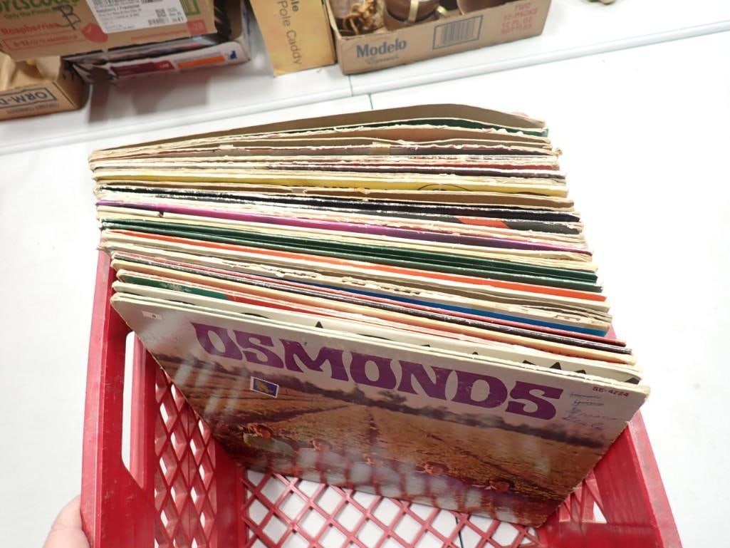 Assorted Vinyl record lot including Osmonds, Barbara Streisand, Mother Goose, etc. (1 of 6)
