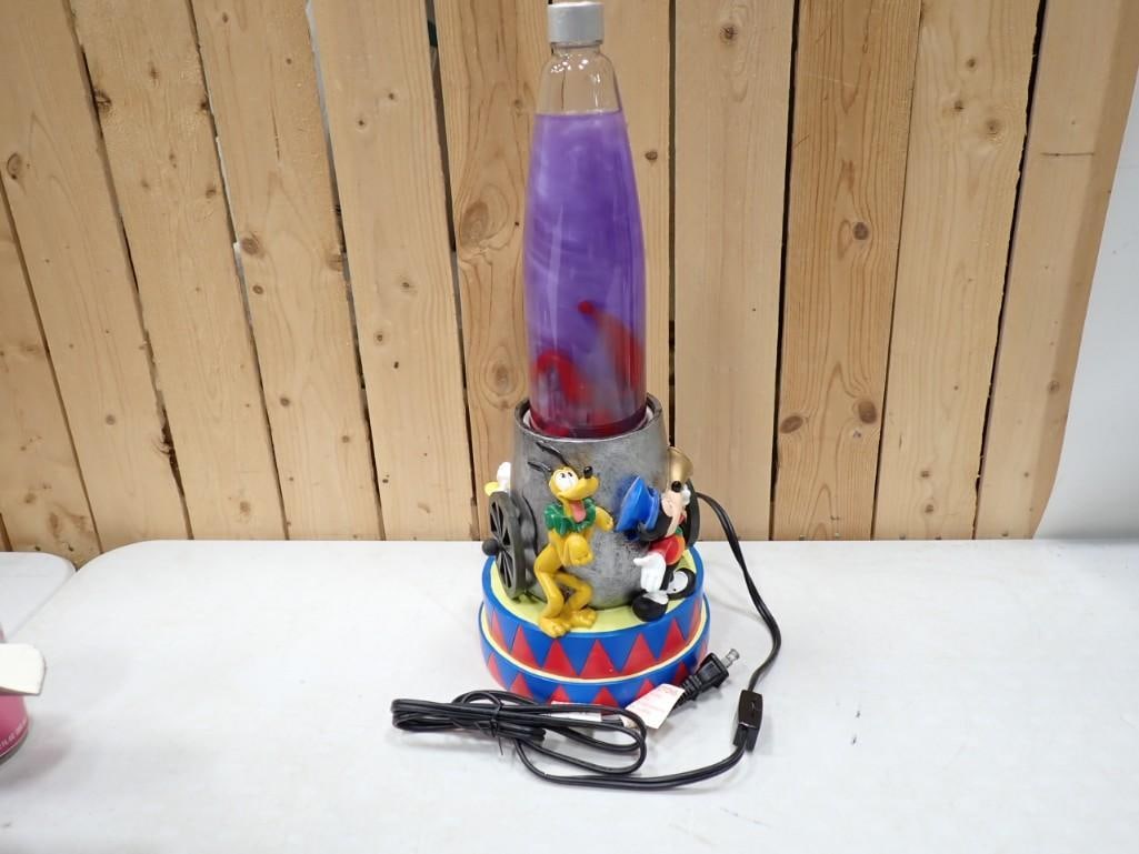 Disney Lava Lamp: Disney Lava Lamp with Mickey Mouse, Pluto, Donald Duck, etc