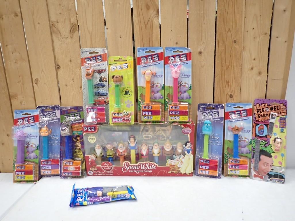1988 Pee Wee's Playhouse Watch and Asst Pez Dispensers Lot All New in Packages (1 of 6)