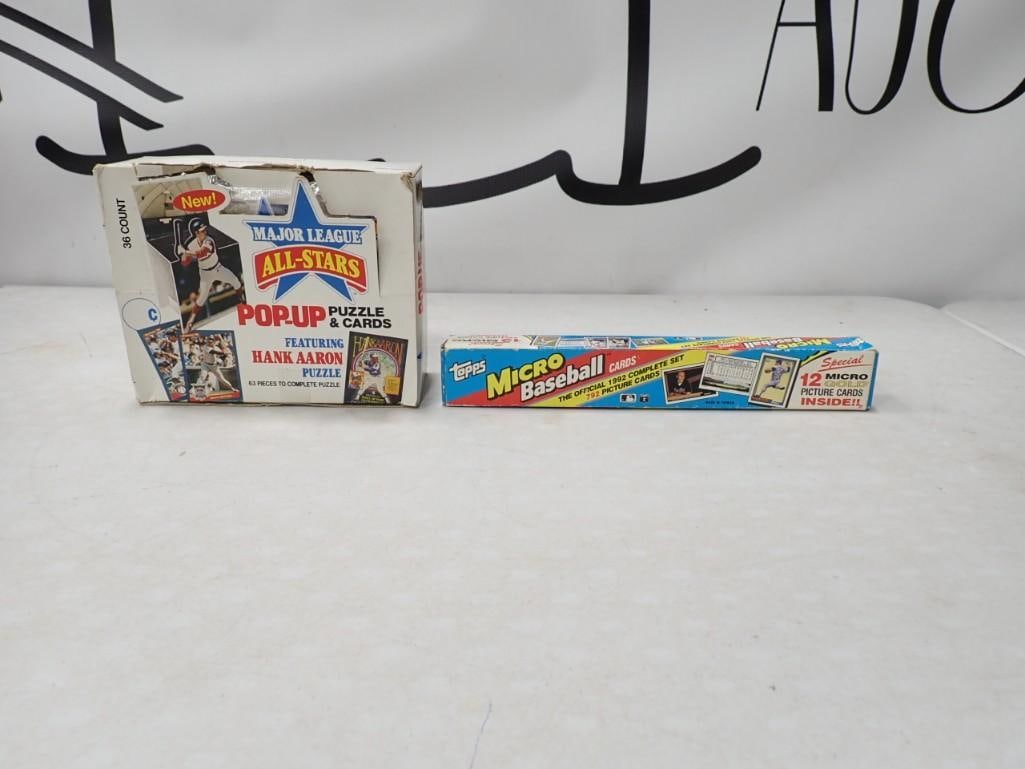 Baseball Card Lot including Topps Micro 1992 set, Pop-up Puzzle & Cards (1 of 3)