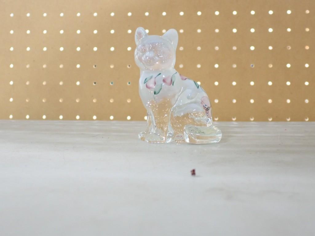 Hand Painted Glass Cat (1 of 5)