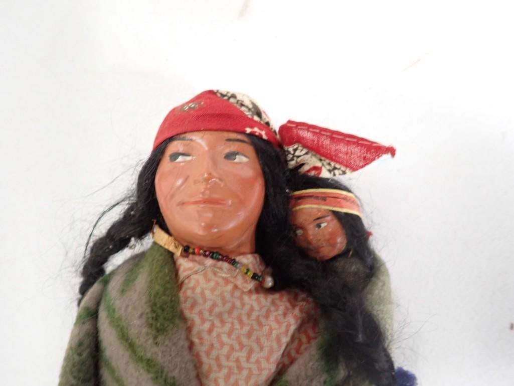 Vintage Native American Skookum Doll 12" Tall (1 of 6)
