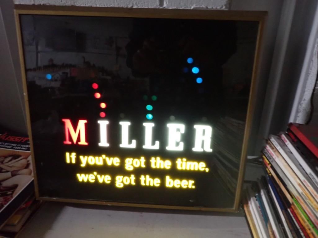 Vintage Miller Beer Bouncing Ball Lighted Sign Works (1 of 7)