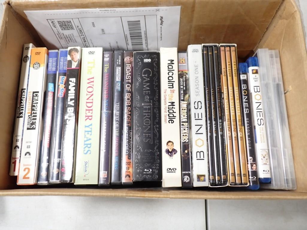 DVD Lot incl TV Series, Wonder Years, Chapelel, Bones, American Pickers, Malcolm in the Middle: DVD Lot incl TV Series, Wonder Years, Chapelle, Bones, American Pickers, Malcolm in the Middle, Game of Thrones, etc