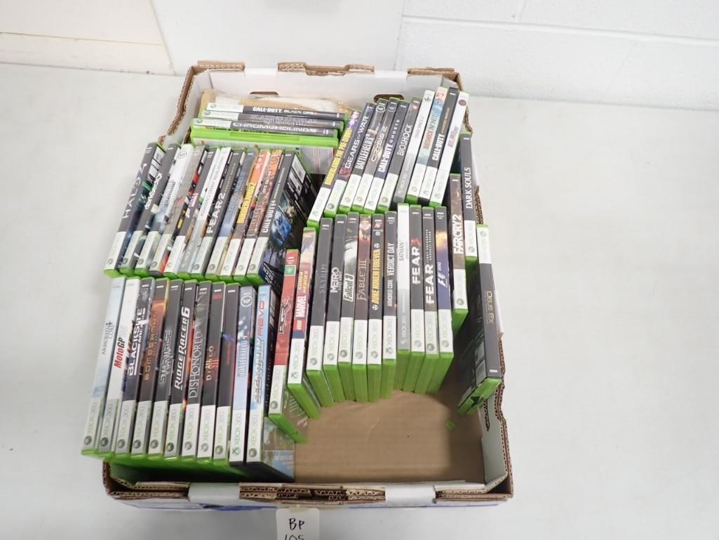Large Lot of Video Games Mostly Xbox 360 incl Dark Souls, Fear, Fable III, Bioshock, (1 of 7)