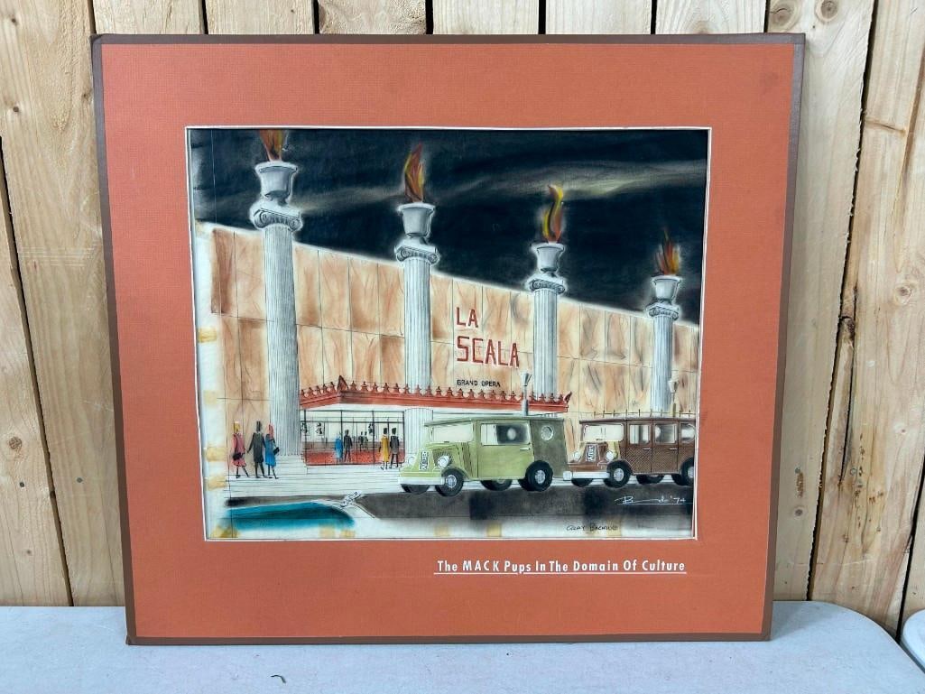 La Scala Grand Opera Matted Print - Cray Backing - The MACK Pups in the Domain of Culture (1 of 4)