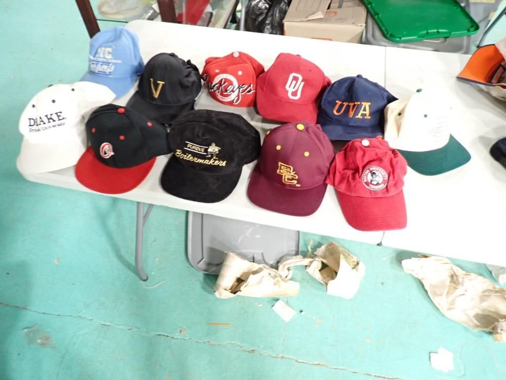 Baseball / Trucker Hats - Assorted Colleges including Corduroy Purdue Boilermakers, Drake, Buckeyes,: Baseball / Trucker Hats - Assorted Colleges including Corduroy Purdue Boilermakers, Drake, Buckeyes, Boston University, North Carolina Tarheels, etc.