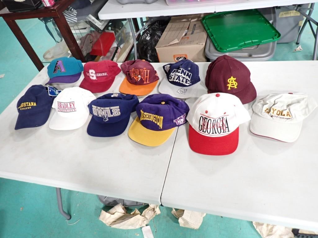 Baseball / Trucker Hats - Assorted Colleges including Rice Owls, Georgia Bulldogs, Bradley, Penn Sta: Baseball / Trucker Hats - Assorted Colleges including Rice Owls, Georgia Bulldogs, Bradley, Penn State, Loyola, Virginia Tech, etc.