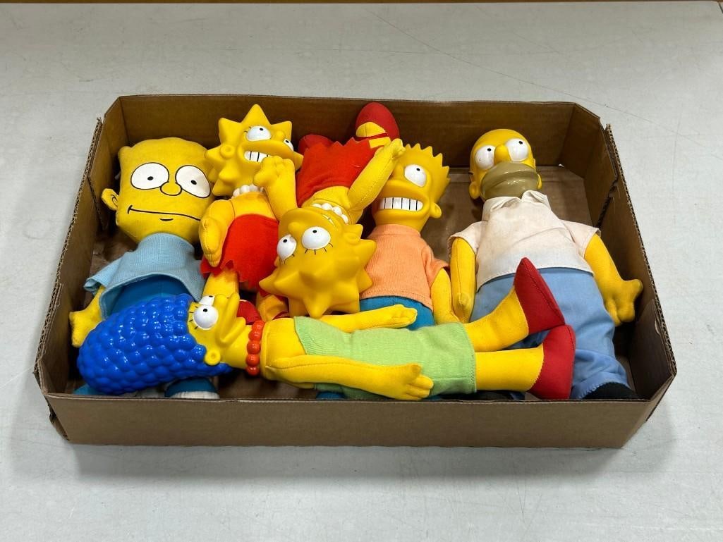 Lot of Plush Simpsons Characters: Lot of Plush Simpsons Characters