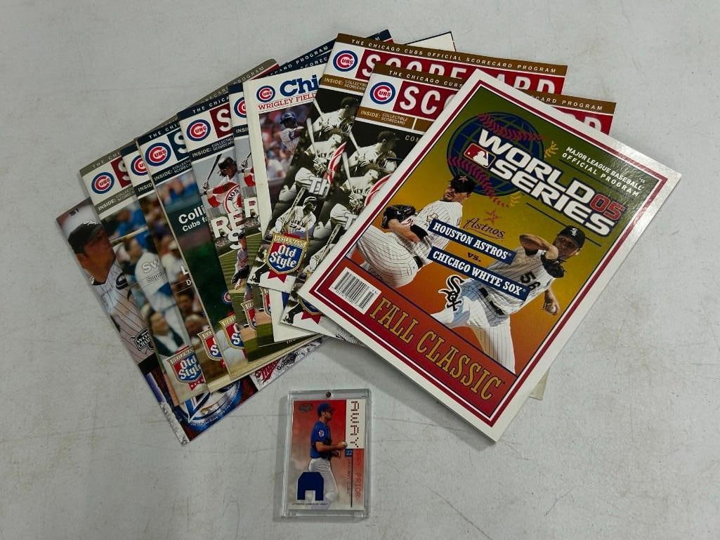 Lot of Chicago Cubs  and White Sox including Score cards and World Series Program (1 of 10)