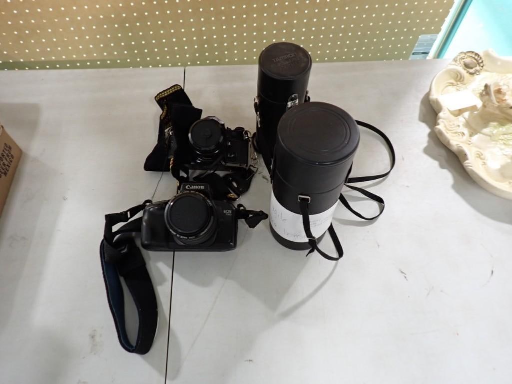 Camera / Accessories Lot including cameras, lenses, cases, etc. (1 of 9)