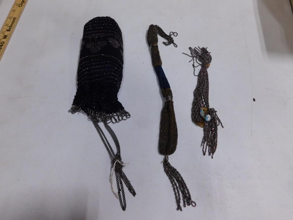 3 Mesh Metal Beaded Victorian Bags (1 of 5)