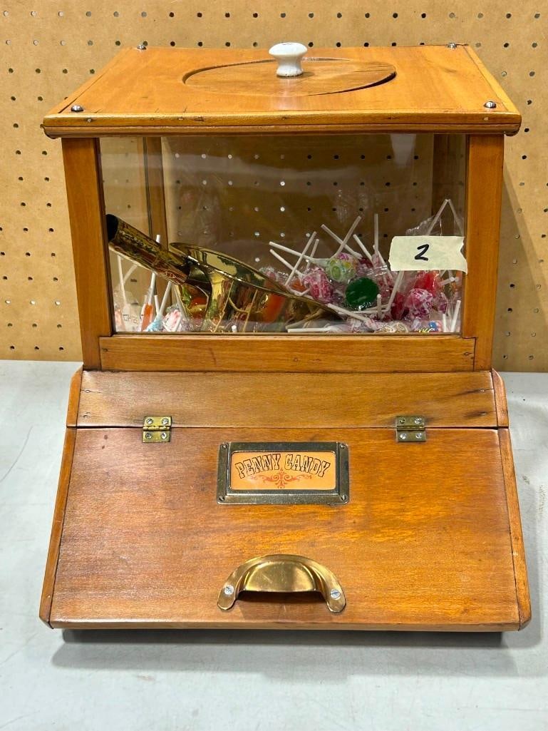 Penny Candy General Store Counter Display with Original Glass circa 1920 (1 of 6)