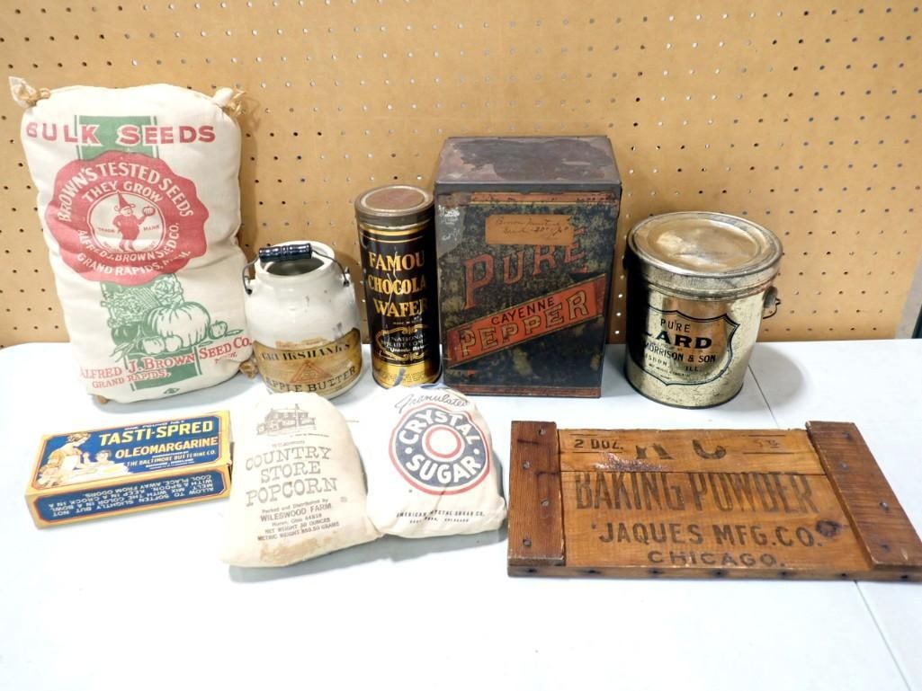 Antique Advertising Tins, Sign, and More (1 of 10)