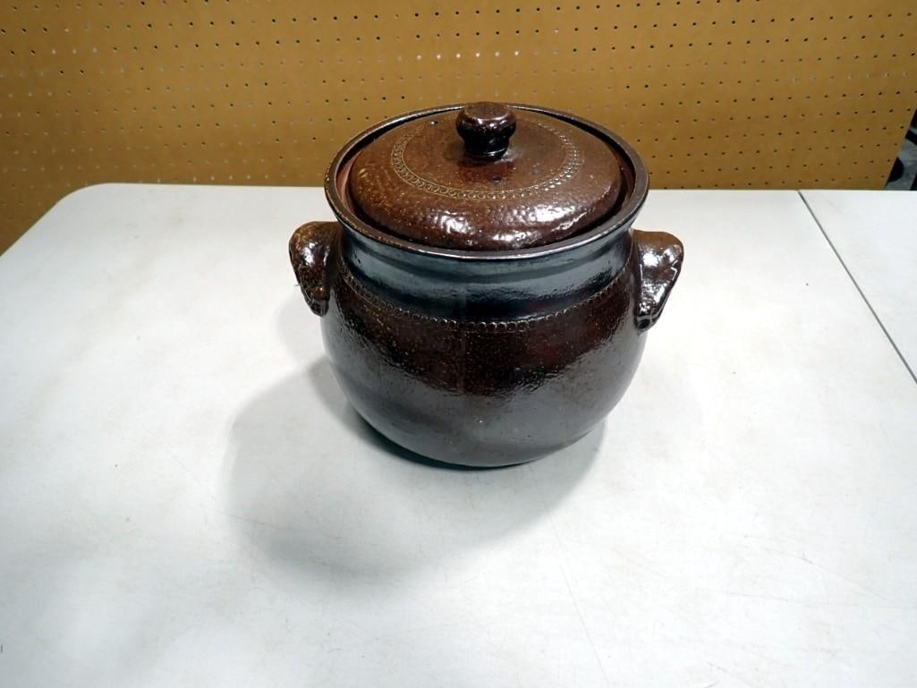 Bendigo Pottery K.R. Epsom Stoneware Covered Bean Pot Australia (1 of 11)