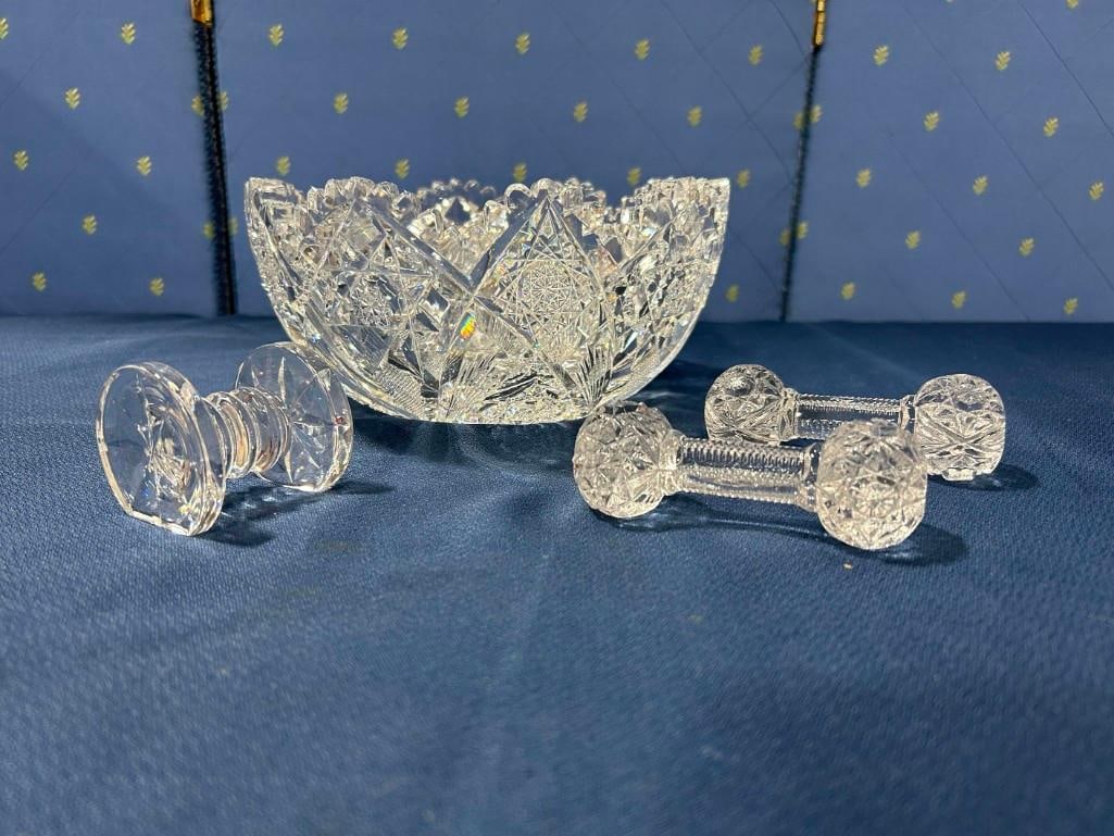 Large Cut Crystal Bowl and More (1 of 12)