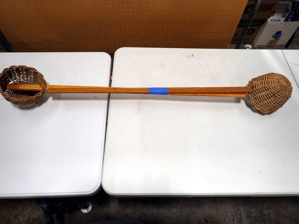 Pair of 1915 Wicker Lacrosse Baskets (1 of 4)