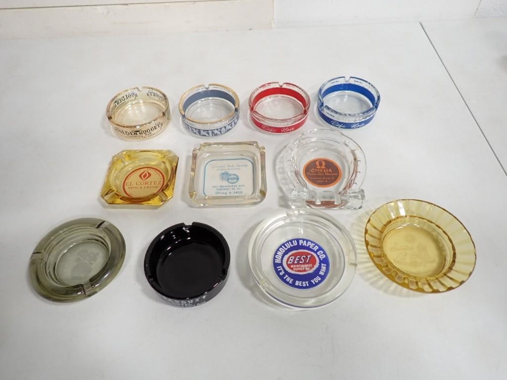 11 Vintage Advertising Ashtrays incl Las Vegas Casinos (1 of 10)