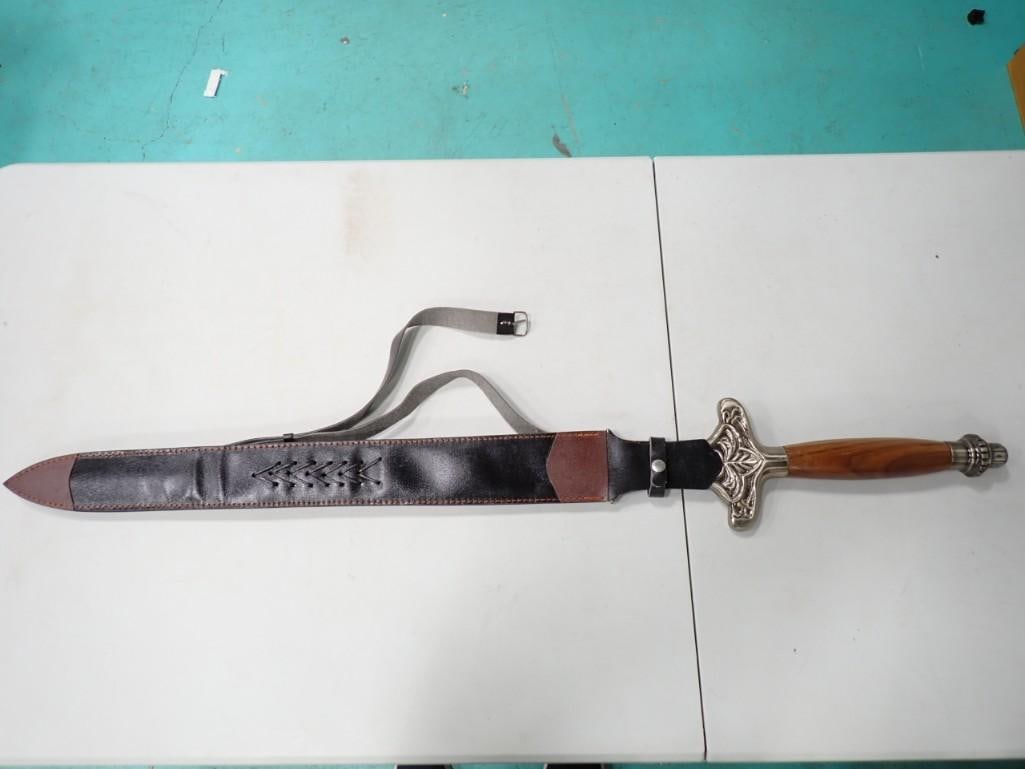 Sword with Sheath Approx 43" Total Length (1 of 7)