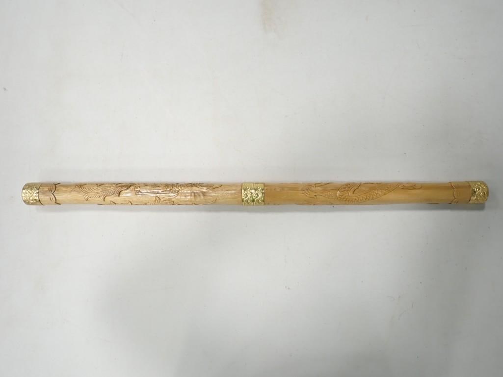 Dual Swords Each Fits Into the Handle of the Other to Form the Sheath Approx 26.5" Total Length (1 of 11)