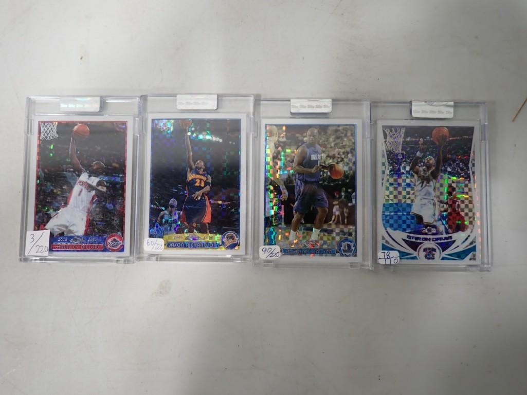 Topps Chrome Uncirculated X Fractor NBA Basketball Cards - each is numbered (1 of 5)