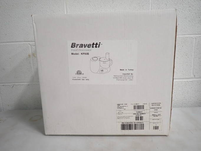 New In Box Bravetti Model Kp80b Food Processor