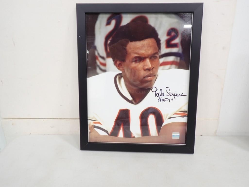 Chicago Bears Gale Sayers Signed Framed Photo with Gale Sayers Foundation Certification (1 of 5)