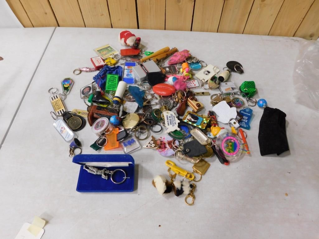 A Collection of Keychains and Keyrings incl 2 Lowell Sigmund Captain's Office S.S. Titanic Dated (1 of 7)