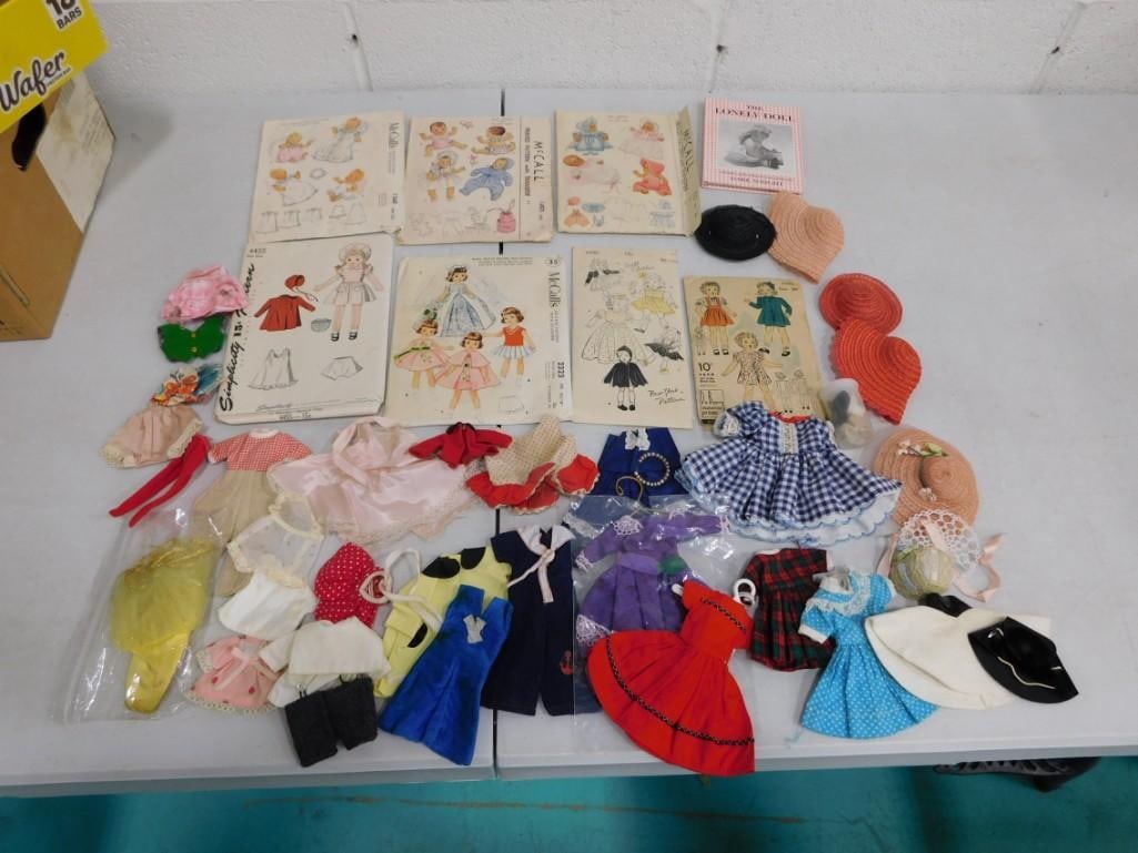 Vtg 1950s Betsy McCall 8" Doll Clothes, Shoes, 1930s Dolls Patterns, etc Lot (1 of 6)